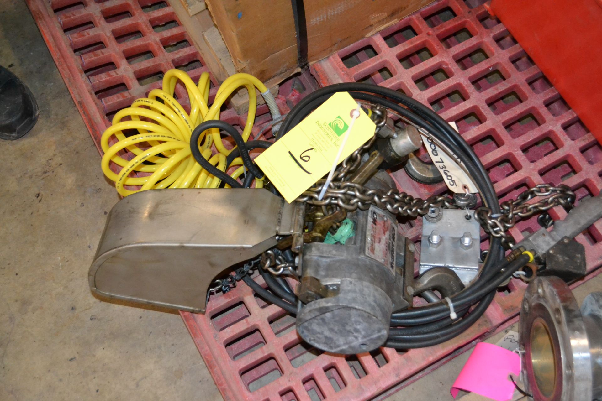 CM Airstar air chain hoist and weigh cells, RIGGING FEE $25 - Image 2 of 3