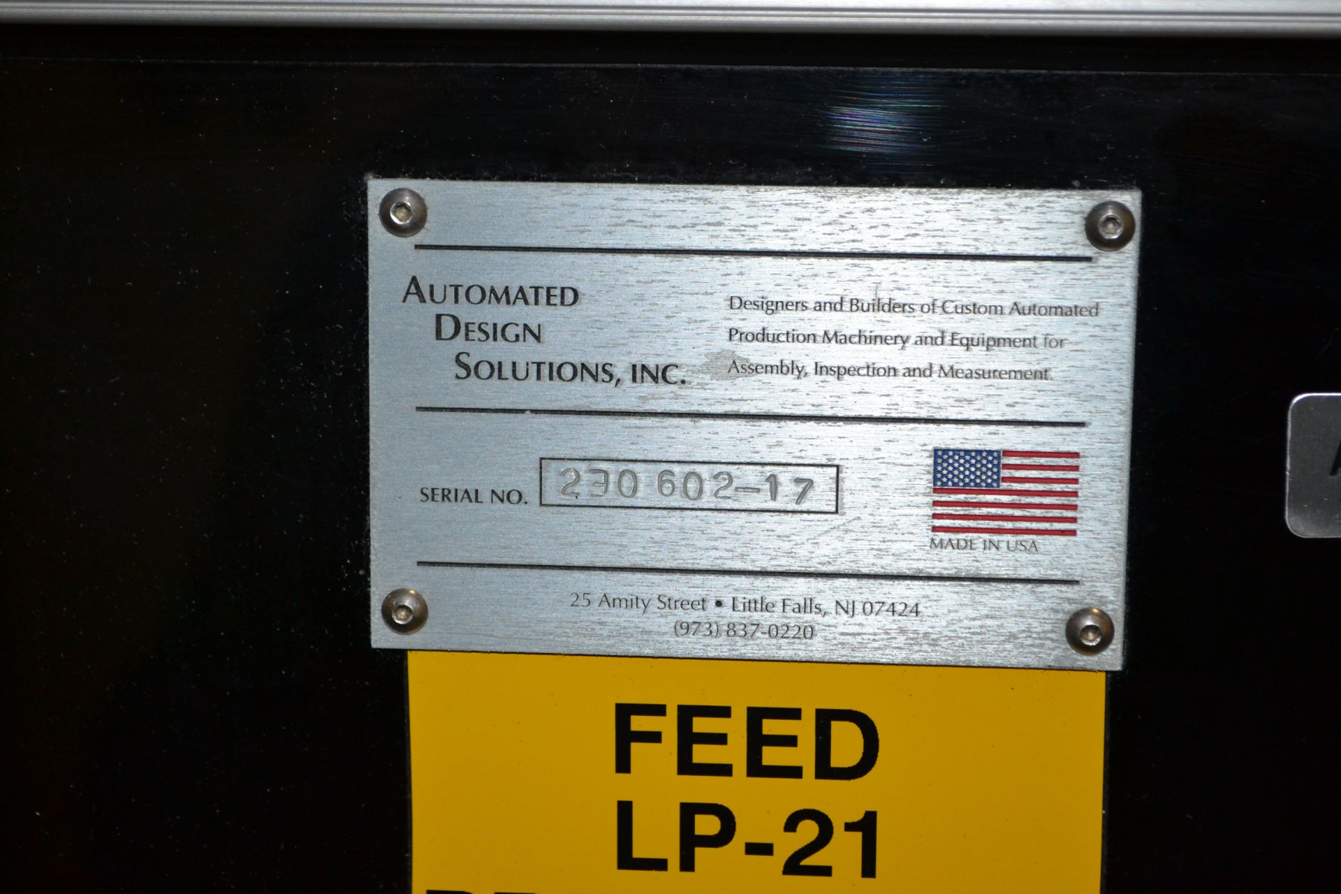 Automated Design Solutions Inc. optical inspector, serial number 230 602-17, with monitor and - Image 4 of 4