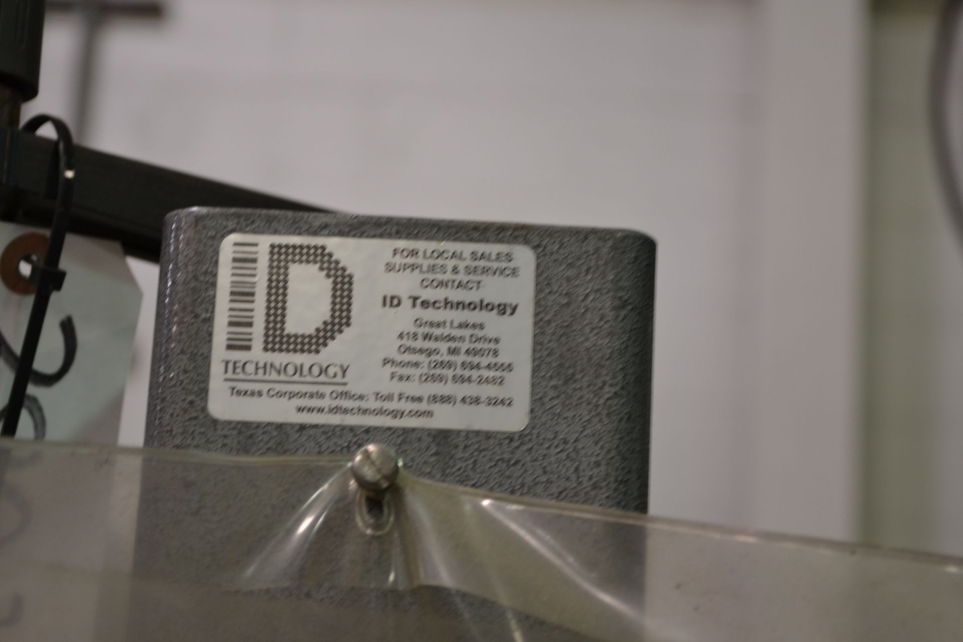 Shibuya / Hoppmann pressure sensitive tray labeler, on cart, RIGGING FEE $50 - Image 2 of 2