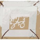 Tapies, Antoni (Barcelona 1923-2012 Barcelona) Ohne Titel. 1980. Farbserigraphie auf Karton. 52/