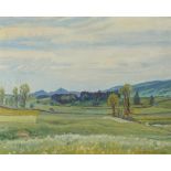 L'Eplattenier, Charles (Neuenburg 1874–1946 Côtes du Doubs) Juralandschaft im Frühling, 1939. Öl auf