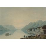 Wetzel, Johann Jakob (Zürich 1781–1834 Richterswil) "Vue de Brunnen vers le Canton d'Unterwalden".