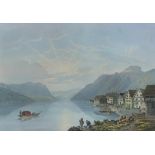 Wetzel, Johann Jakob (Zürich 1781–1834 Richterswil) "Vue de Brunnen vers le Canton d'Unterwalden".