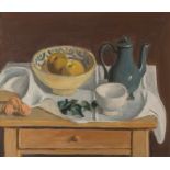 Gimmi, Wilhelm (Zürich 1886–1965 Chexbres) "Nature morte", 1953. Öl auf Leinwand. Oben links