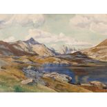 Wieland, Hans Beat (Gallusberg bei Mörschwil 1867–1945 Kriens) Gotthardpasshöhe. 1919. Aquarell