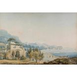 Kaisermann, Franz (Yverdon 1765 – 1833 Rom) Küstenlandschaft bei Pozzuoli mit Figurenstaffage und
