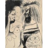 Picasso, Pablo (Malaga 1881–1973 Mougins) "Le Vieux Roi". 1959. Lithographie (1 von 1000