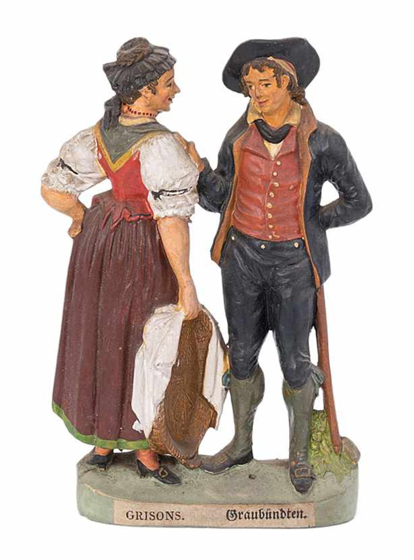 Serie von 24 Trachtengruppen, Zizenhausen 19.Jh. Anton Sohn (1769–1841) nach Vorlagen von J. - Bild 5 aus 25