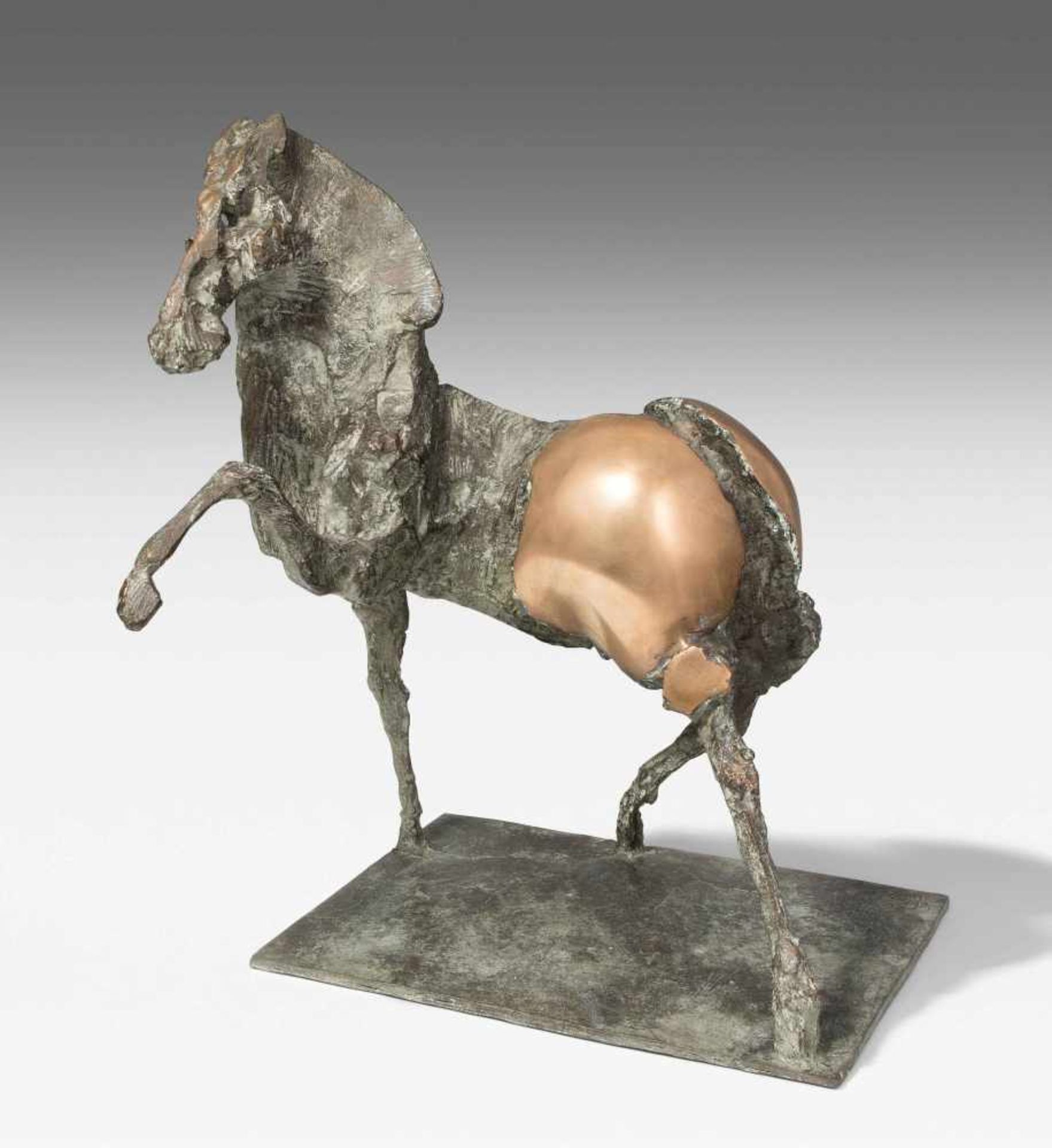 Arnoldi, Nag (Locarno 1928–2017 Lugano) Cavallo. Bronze. 3/5. Auf dem Sockel signiert und