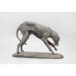 Kunz, Werner Friedrich (Zürich 1896–1981 Zürich) Dogge. Gips. H 21,5 cm. -Leicht schmutzig.