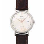 IWC Portofino Runde, automatische Herrenarmbanduhr 2011 in Stahlgehäuse. Boden verschraubt,