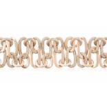 Pomellato Brillant-Bracelet Italien. 750 Roségold. Sangestrahlt. Modern mit ovalen Gliedern und