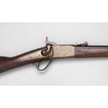 Peabodygewehr Eidg. Ordonanz 1867/77, Kal. 10,4mm, Waffennummer 9045, Putzstock, Nussbaumschaft. L