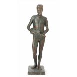 Schaer-Krause, Ida (Berlin 1877–1957 Zürich) Jüngling mit Geige. 1917. Bronze. Auf dem