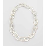 Tiffany & Co., Halskette "Aegean" 925 Silber. 20 Glieder mit glattgeschliffenen Rändern. Design