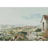 Sprünglin, Niklaus (St. Stephan 1725–1802 Bern) "Vüe de la Ville de Bienne, de Nidau, et de l'Isle