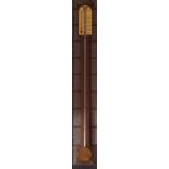 An Oak Stick Barometer, A. Comitti and Son., London