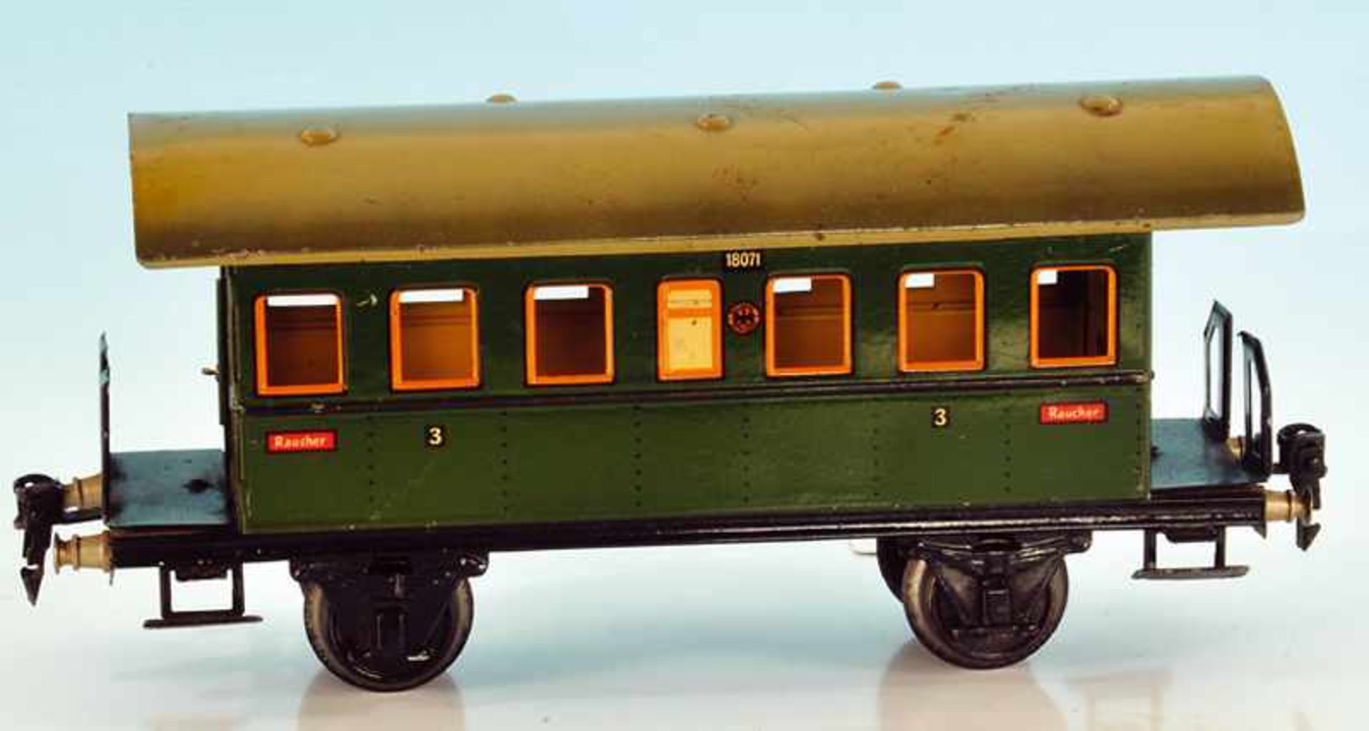 MÄRKLIN Personenwagen 1807/1 27 cm, Wagenkasten sehr gut, Lackschäden am Dach.