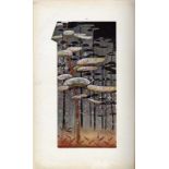 Buch mit Kimono-Design, dat. 1926 37 x 25 cm. "Taihei". Drei Farbabbildung, weitere zahlreiche S/