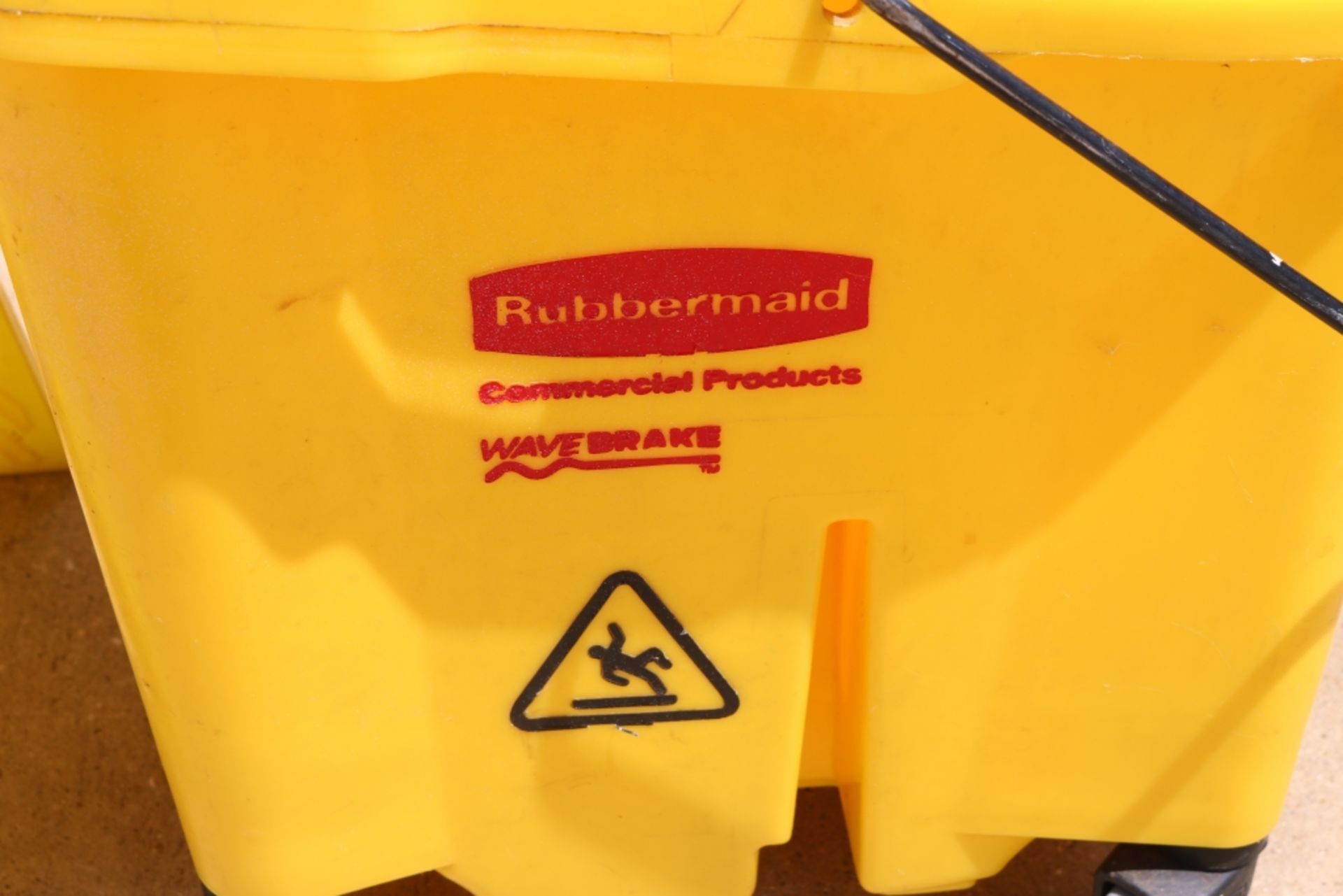 Rubbermaid Commercial Mop Bucket, Plastic Wet Floor Sign - Image 2 of 4