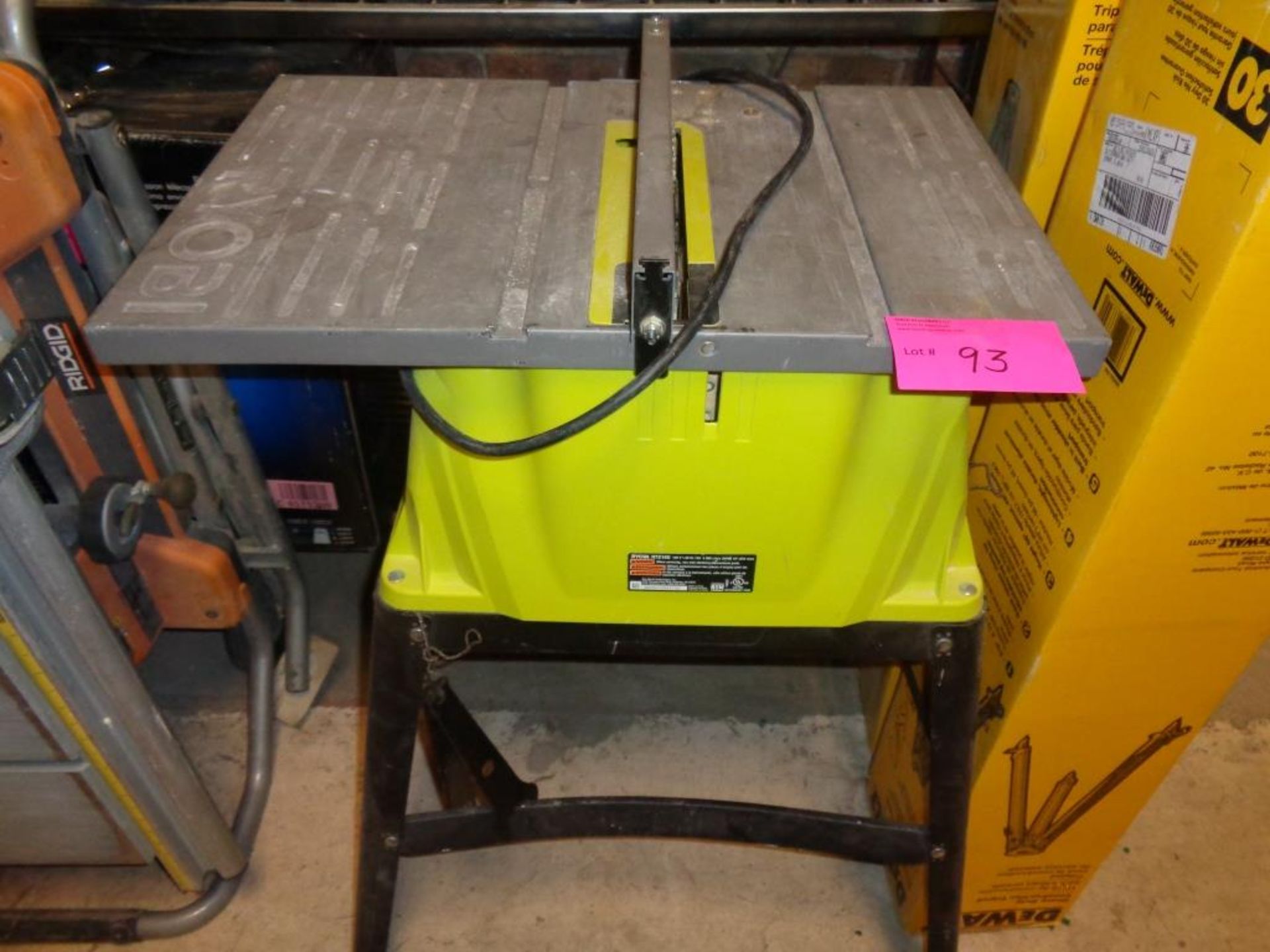 RYOBI RTS10G 10 INCH TABLE SAW WITH STAND