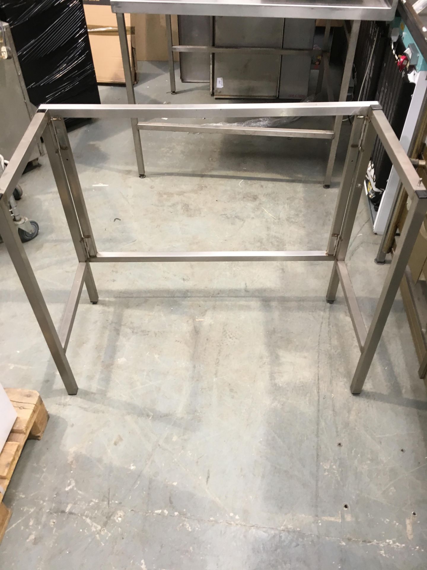 Stainless Steel Sink Unit with Folding Legs - Bild 2 aus 3