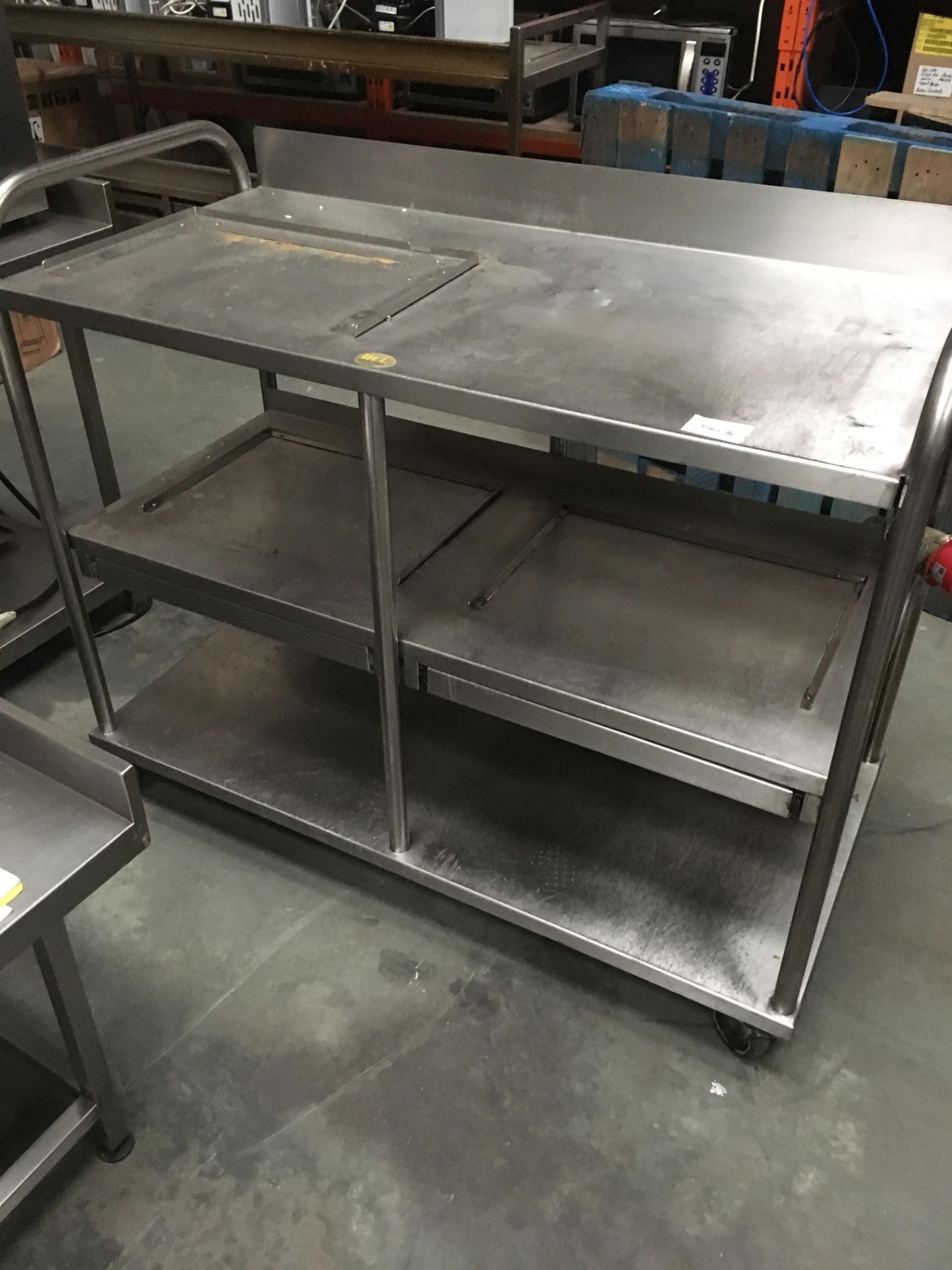 Stainless Steel Table 2 x Undershelves...