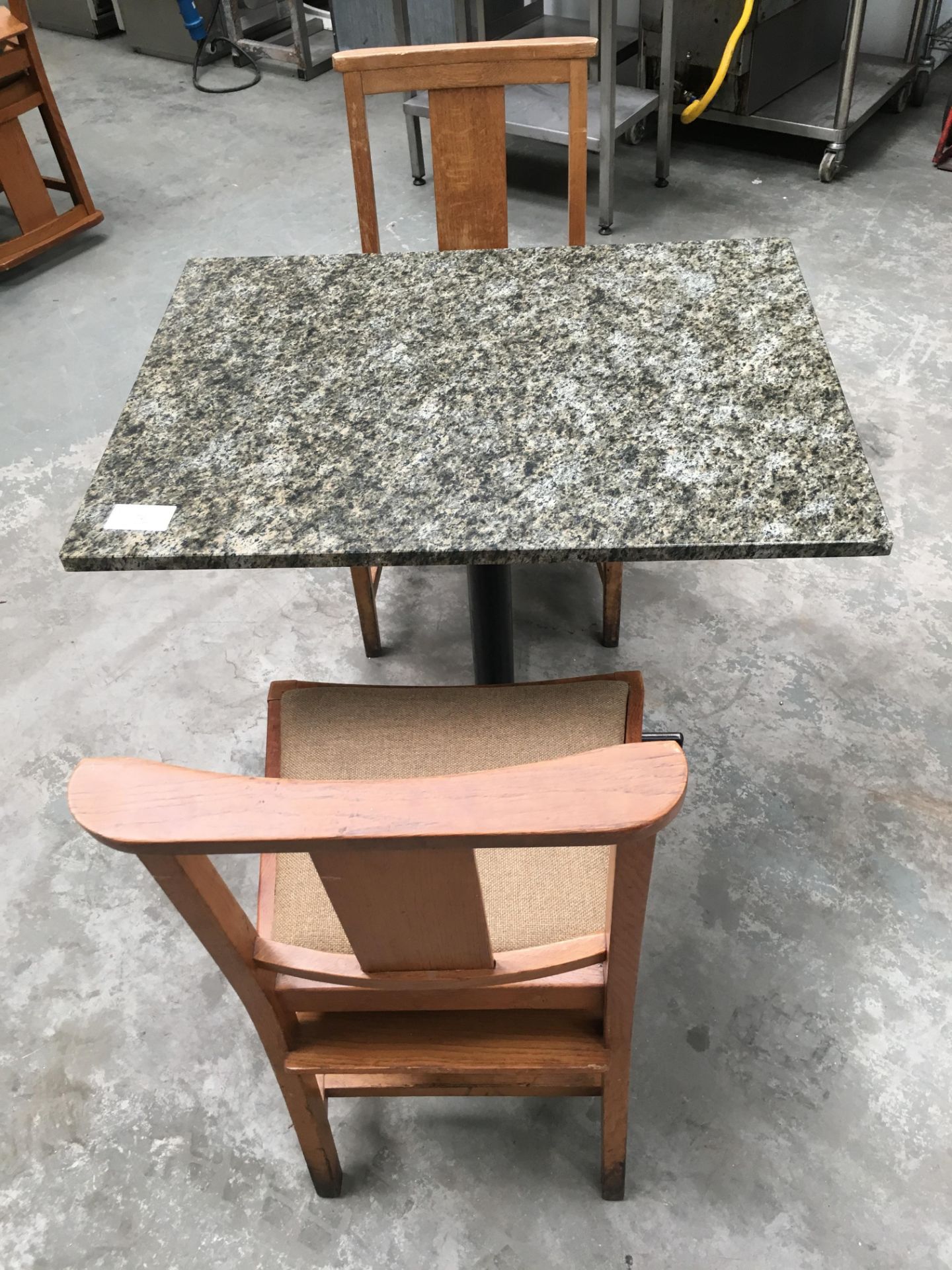 Marble Table and 2 x Chairs - Image 3 of 3