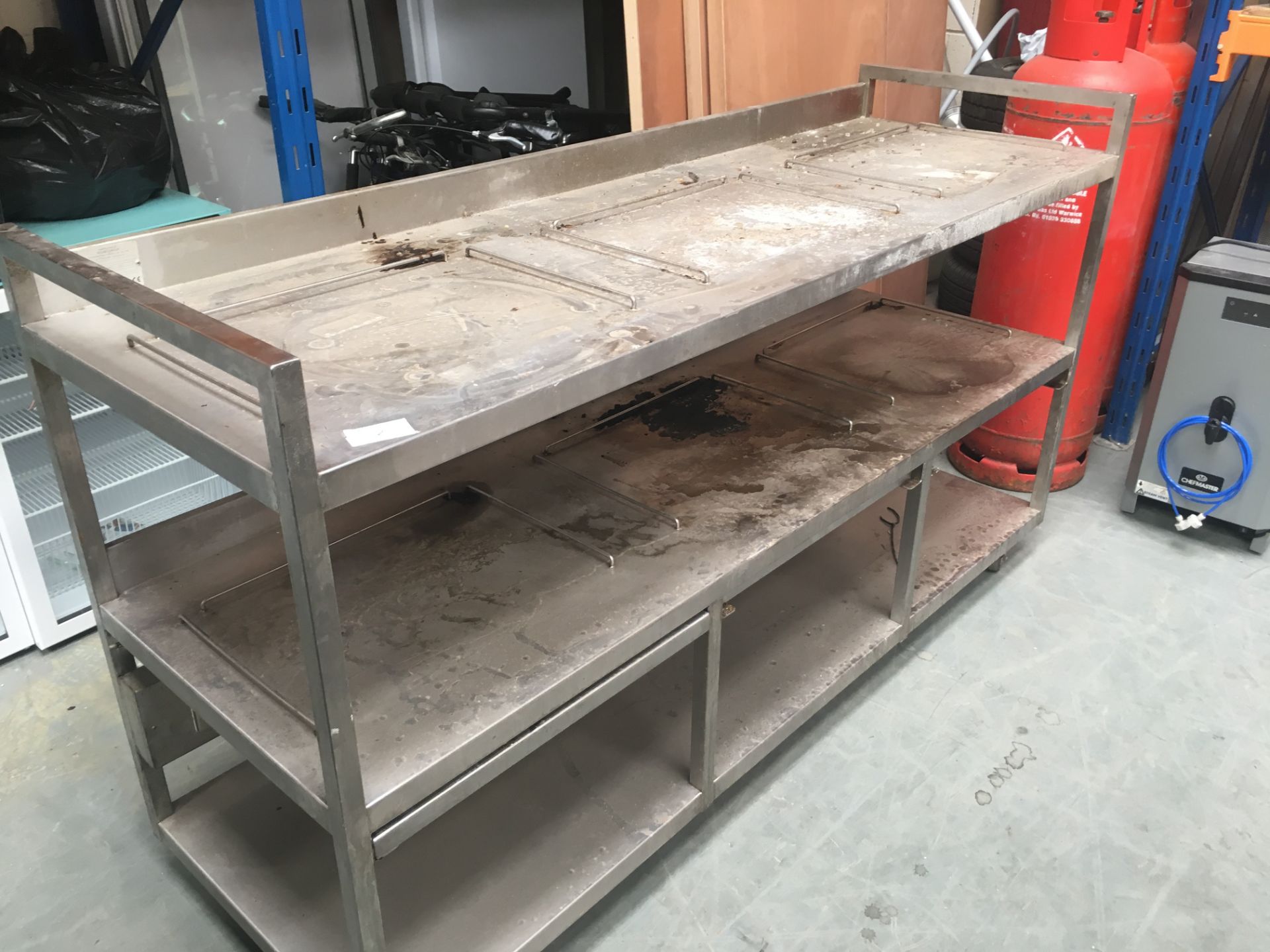Stainless Steel Table with Electric Converter Box