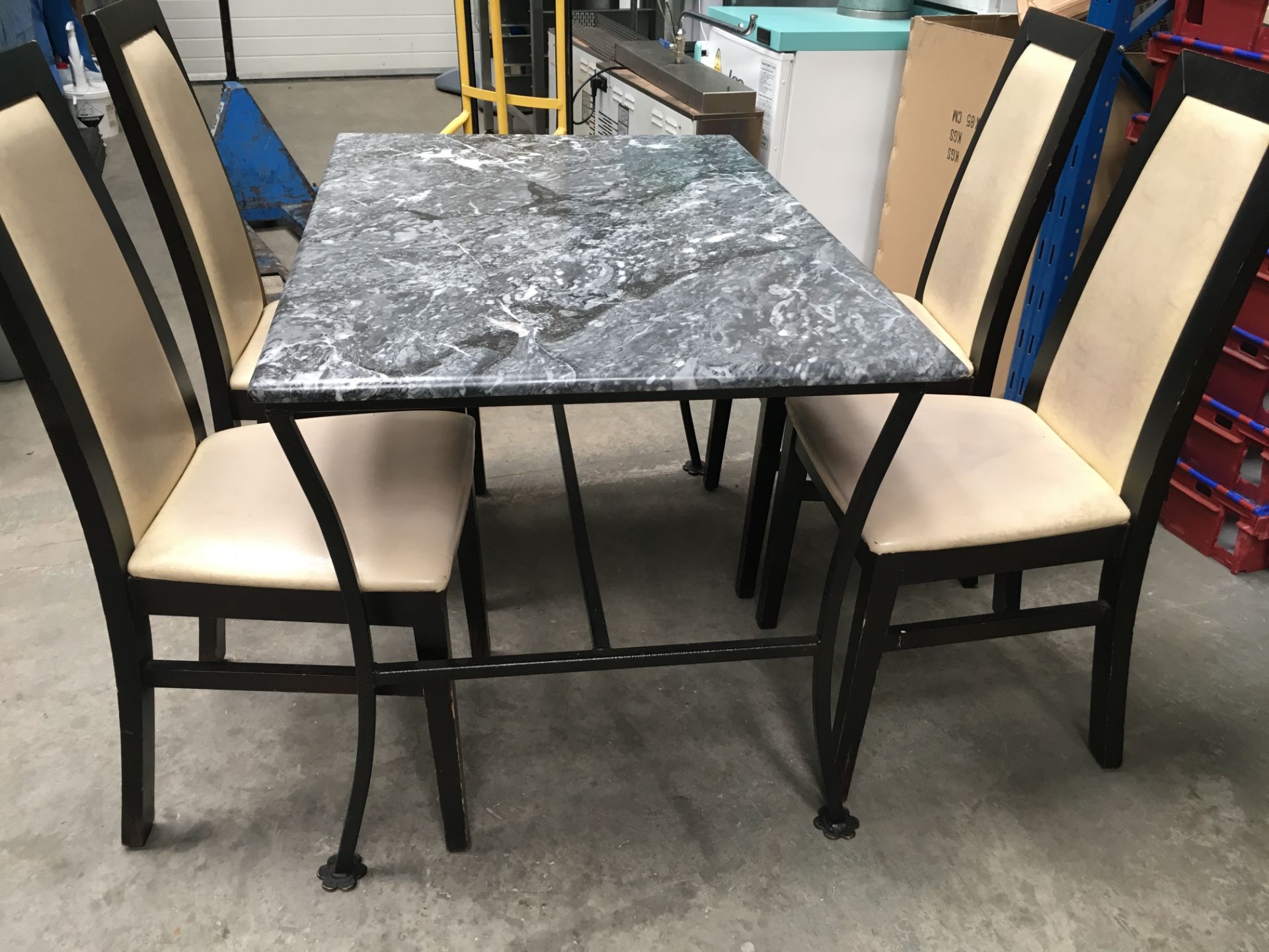 Marble top Table and 4 Chairs Top Quality