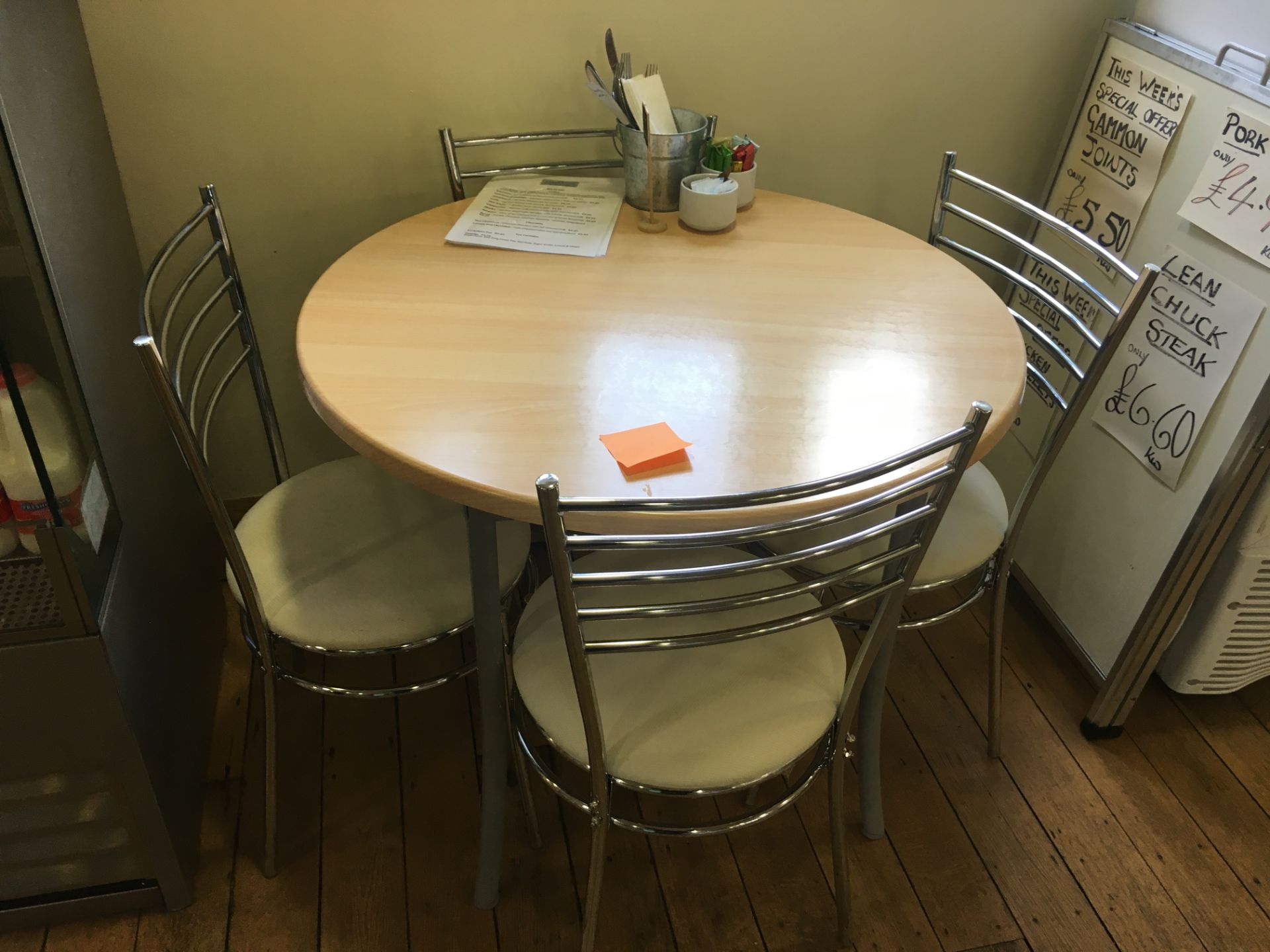 Table and 4 Chairs