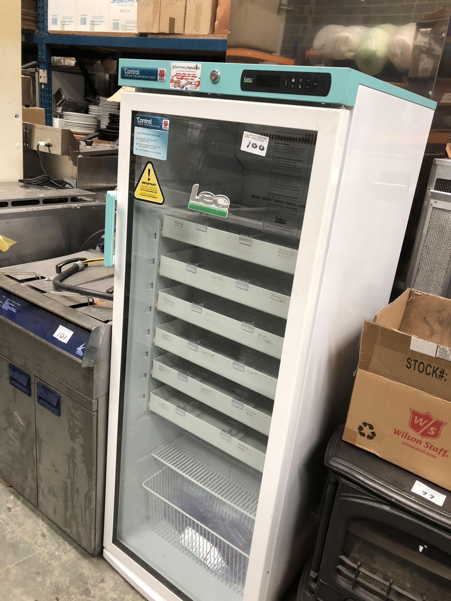 Upright Medical Fridge with Drawers