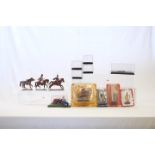 Assorted Display Cases x 10 & Assorted Models/Fugures x 9