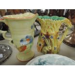 Two Burleigh Deco jugs 'Harvest Rabbit' and 'Zenith 2'