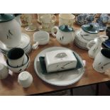 A selection of Denby Greenwheat tableware