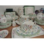 A Minton Hadden Hall designed by John Wadsworth part dinner service and includes table mats and