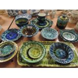 A collection of Porthmadog studio pottery