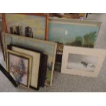 A selection of pictures, prints and tapestries etc