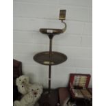 A brass smokers stand