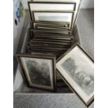 A box of twenty one Lake District scene etchings