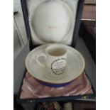 A Spode bowl and ceramic tankard commemorating The Rugby Football Union Centenary 1871-1971 (bowl