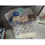 A vintage patchwork quilt