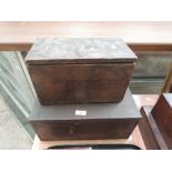 Two wooden boxes