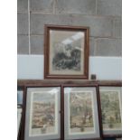 Three framed prints of engravings Hunting and shooting interest after S Gribelin 'Shooting