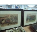 A pair of prints after G H Jalland, hunting humour