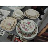 A selection of ceramics including Tunstall, Old Foley and John Maddocks and sons