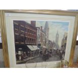 A print after Tom Dodson, street scene