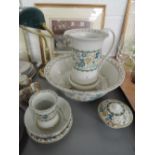 A Middleport Pottery Burleigh ware wash stand set A/F