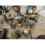 A collection of Stone Leprechaun figures