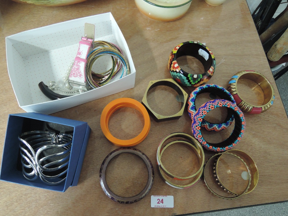 A selection of bangles etc